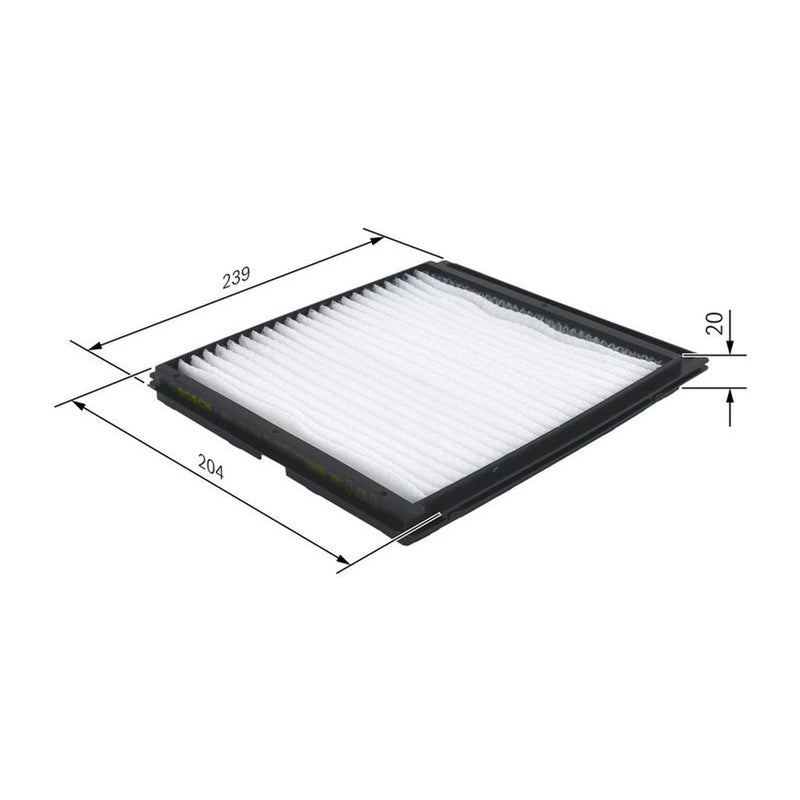Bosch Cabin Air Filter (Pollen Filter) fits Nissan Micra II 1992-2003