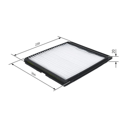 Bosch Cabin Air Filter (Pollen Filter) fits Nissan Micra II 1992-2003