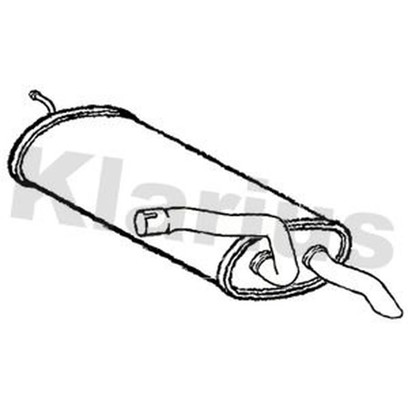 Klarius Box With Tail Pipe Rear fits Volvo V40 2015-2019