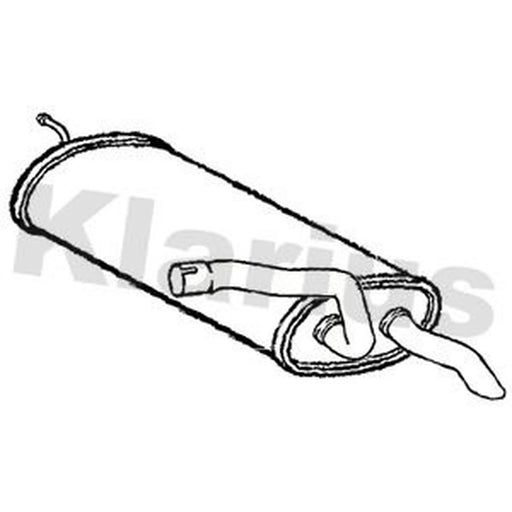 Klarius Box With Tail Pipe Rear fits Volvo V40 2015-2019