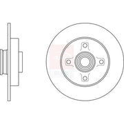 Apec Front & Rear Brake Discs & Pads fits Peugeot 208 I 2012-2019 1.6