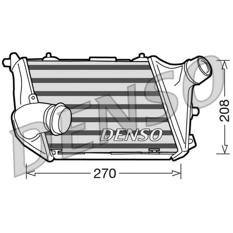 Denso Intercooler (Charge Air Cooler) Right fits Audi A8 D3 2003-2010 3.0