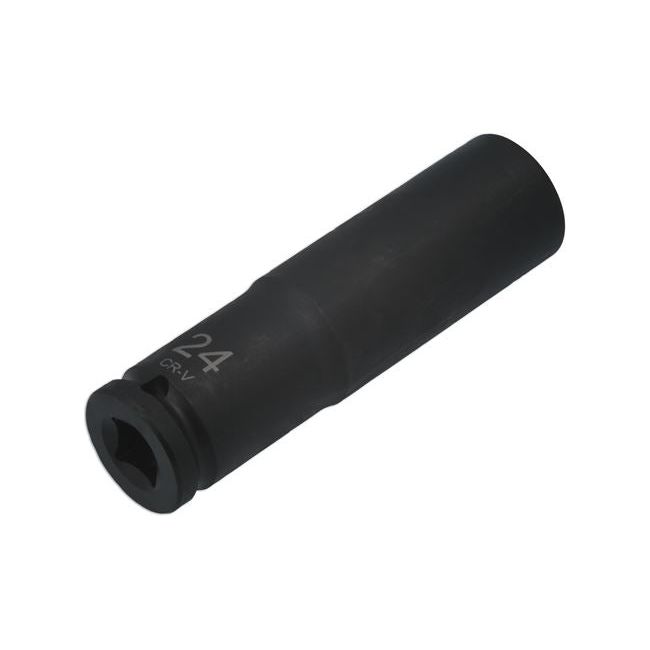 Laser Extra Deep Impact Socket 1/2"D 24mm 7770 Laser - Dynamic Drive