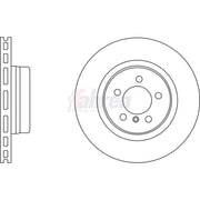 Fahren Front Brake Vented Discs & Pads fits Land Rover Range Rover 2004-2012 4.4