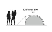 Outwell Cloud 2 Dome Tent 2 Berth Outwell - Dynamic Drive