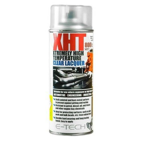 E-Tech Clear Laquer 400ml Extremely High Temperature Paint XHT VHT Exhaust E-Tech - Dynamic Drive