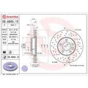 Brembo 2 x / Front Brake Discs 09.A905.1X-x2
