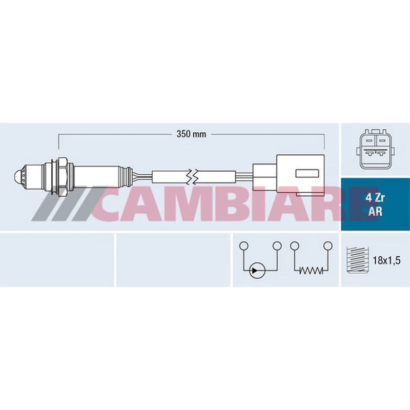 Cambiare O2 Lambda Oxygen Sensor before catalytic converter fits Lexus Gs
