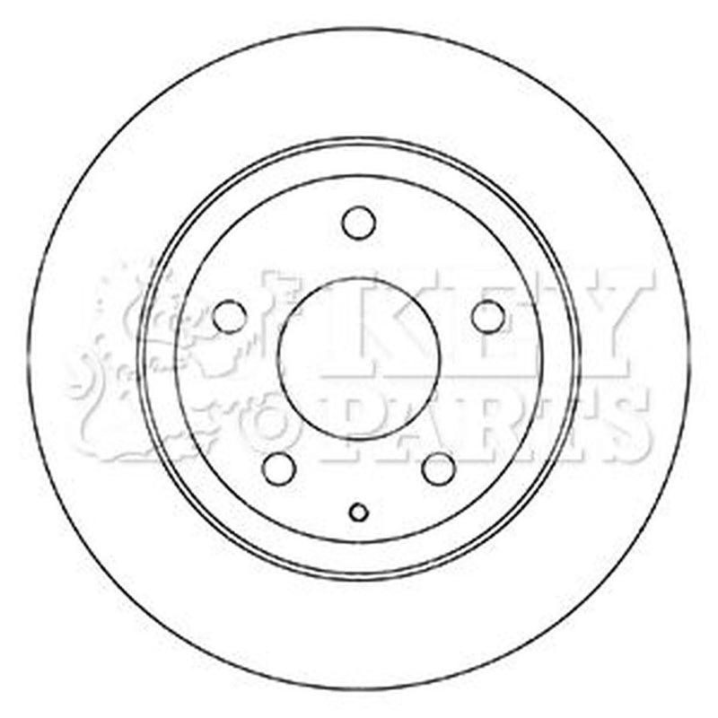 Key Parts Rear Brake Solid Discs & Pads fits Mazda 6 2012-2020 2.0 2.2 2.5