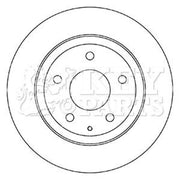 Key Parts 2 x Solid Brake Discs fits Mazda 6 2012-2020 2.0 2.2 2.5