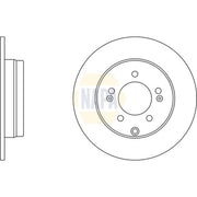 NAPA Rear Brake Solid Discs & Pads fits Hyundai IX35 2014-2015