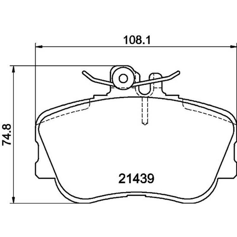 Mintex Front & Rear Pads fits Mercedes-Benz C-Class 1993-2000