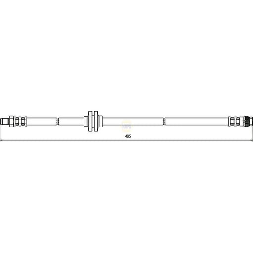 NAPA Brake Hydraulic Hose Line Front NBH1165