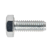 Sealey HT Setscrew M6 x 16mm 8.8 Zinc DIN 933 Pack of 50 SS616 Sealey  - Dynamic Drive