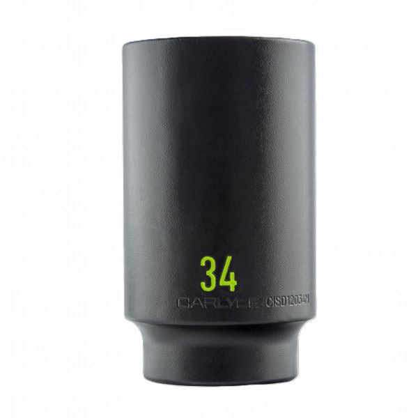 Carlyle Tools 1/2 Drive 34mm 6 Point Deep Impact Socket - image 1