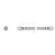 Apec Brake Hydraulic Hose Line inner HOS4506