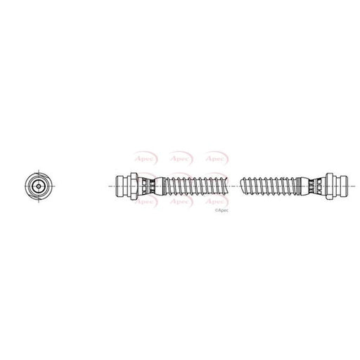 Apec Brake Hydraulic Hose Line inner HOS4506