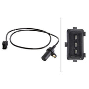Hella Crankshaft Position Sensor fits Fiat Seicento / 600 1998-2010 1.1