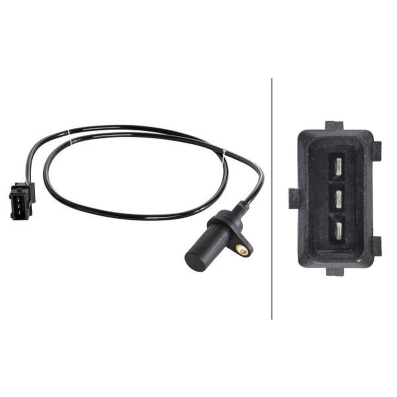 Hella Crankshaft Position Sensor fits Fiat Seicento / 600 1998-2010 1.1