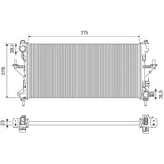 Valeo Engine Radiator 701426