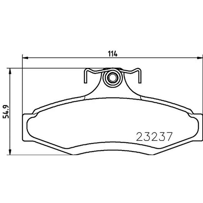 Mintex Rear Brake Pad Set fits Chevrolet Nubira 2005-2011 1.4 1.6 1.8 2.0