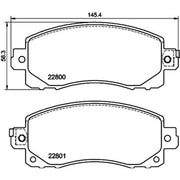 Mintex Front Brake Pad Set fits Subaru Crosstrek 2023 on 2.0