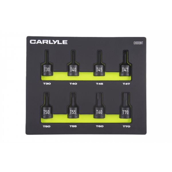 Carlyle Tools 8Pc 1/2 Drive Internal Star T30-70 50mm Long - image 1