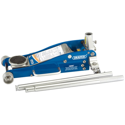 Draper Aluminium and Steel Low Profile Trolley Jack, 2.5 Tonne 31479 Draper - Dynamic Drive