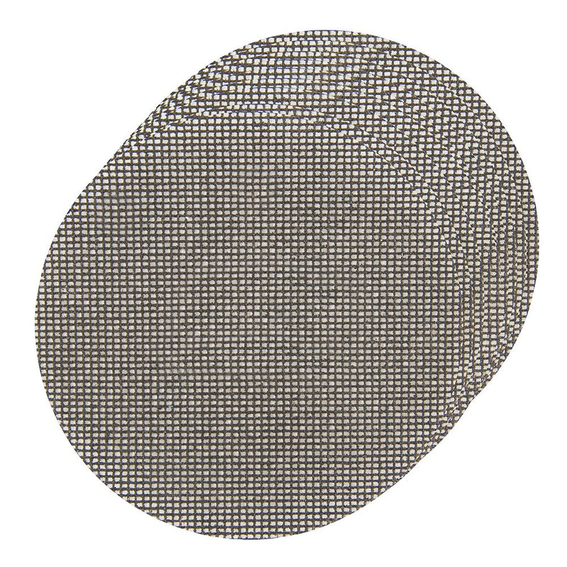 Silverline Hook & Loop Mesh Discs 150mm 10pk 4 x 40G, 4 x 80G, 2 x 120G Silverline - Dynamic Drive