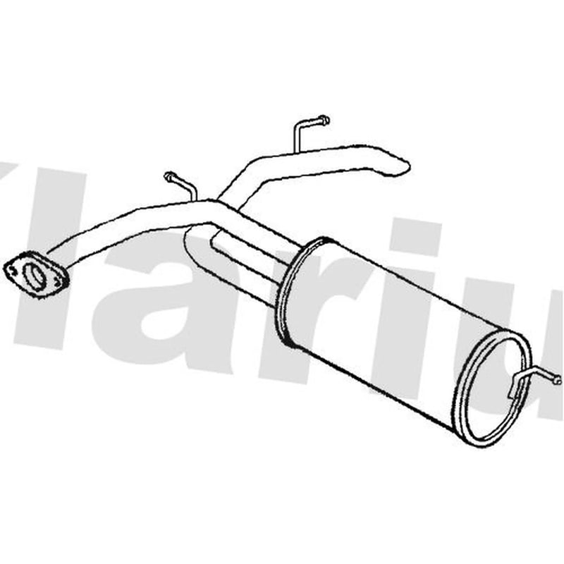 Klarius Box With Tail Pipe Rear fits Honda Civic VIII 2005-2011 1.4