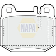 NAPA Rear Brake Pad Set fits Maserati Quattroporte V 2004-2012 4.2