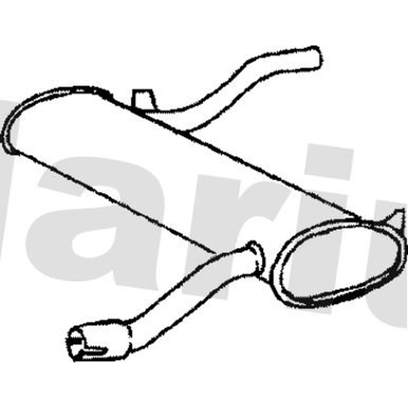 Klarius Box With Tail Pipe Rear fits Triumph Spitfire 1971-1972 1.3