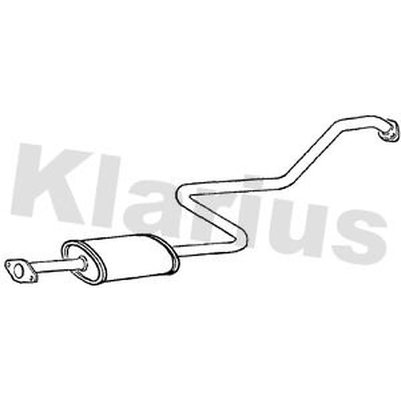 Klarius Box With Centre Pipe Centre fits Nissan Almera 2000-2006 1.5