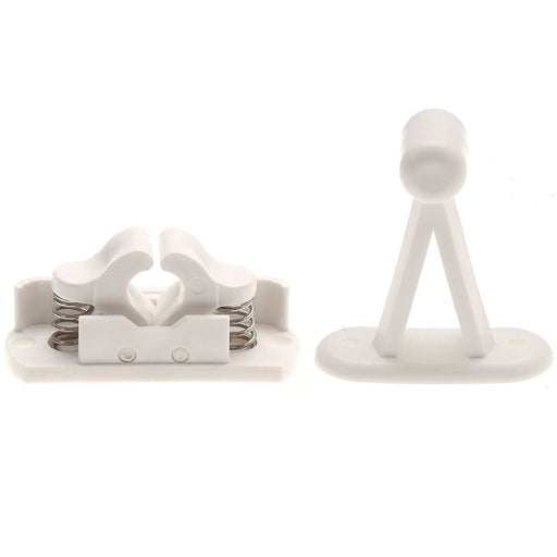 Viva Door Catch Sprung White for Caravan/Motorhomes Nova - Dynamic Drive