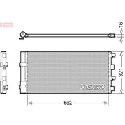 Denso Air Conditioning Condenser DCN37003