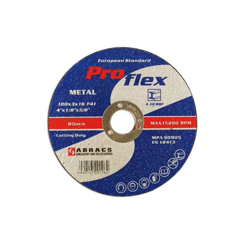 Connect Abracs Flat Cutting Discs 115mm x 3.0mm 25pc 32059 Tool Connection - Dynamic Drive
