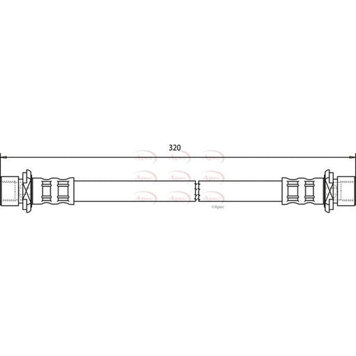 Apec Brake Hydraulic Hose Line inner HOS3599