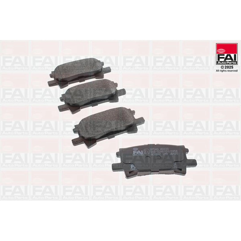 FAI Rear Brake Pad Set fits Lexus Rx 2003-2015