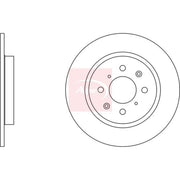 Apec Rear Brake Solid Discs & Pads fits Honda Insight 2009-2013 1.3