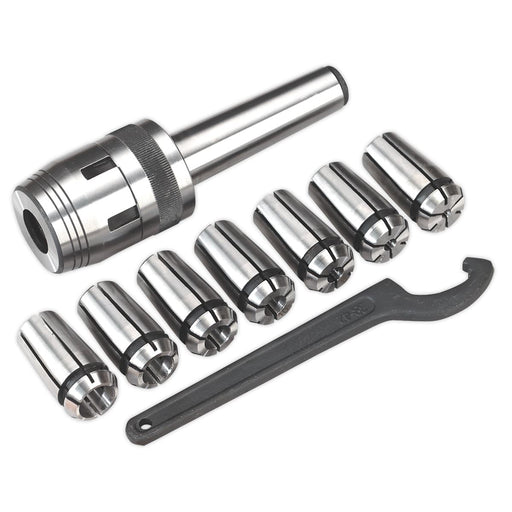 Sealey Mill Chuck Set MT3-M124-16mm SM2502MCS Sealey - Dynamic Drive