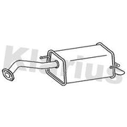Klarius Box With Tail Pipe Rear fits Nissan Micra II 2000-2003 1.4