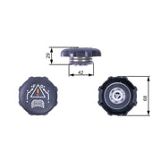 Gates Coolant Expansion Tank Cap RC239