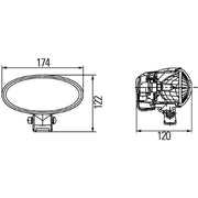 Hella Worklight High fits John Deere Series 5 2011 on