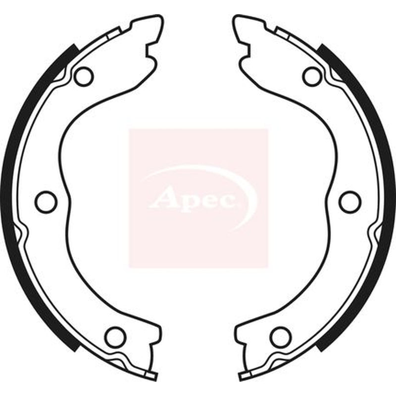Apec Parking Brake Shoe Set fits Nissan Interstar 2002-2006