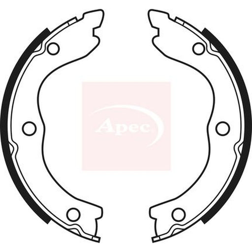 Apec Parking Brake Shoe Set fits Nissan Interstar 2002-2006