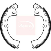 Apec Brake Shoe Set Axle Kit fits Daihatsu Charade VI 2003 on 1.0