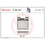 Brembo Rear Brake Solid Discs & Pads fits Mercedes-Benz Sl 1989-2001