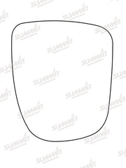 Summit Non-Heated Base Plate With Commercial Mirror Glass fits Vauxhall Vivaro RHS Summit - Bars 4 Cars