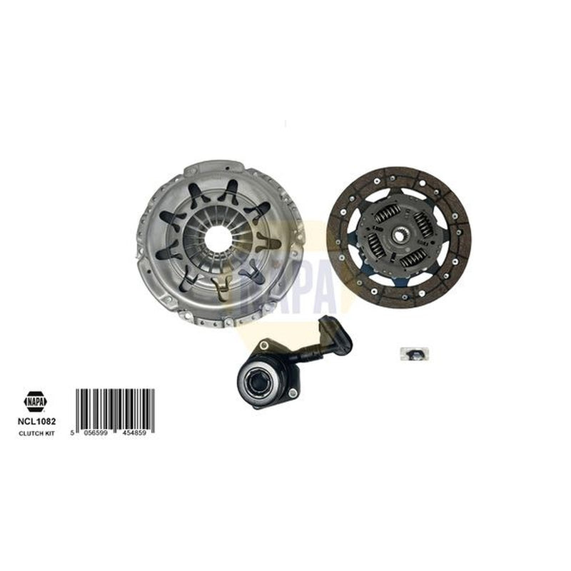 NAPA Clutch Kit Set 3pc fits Ford C-Max 2007-2010 1.6 1.8