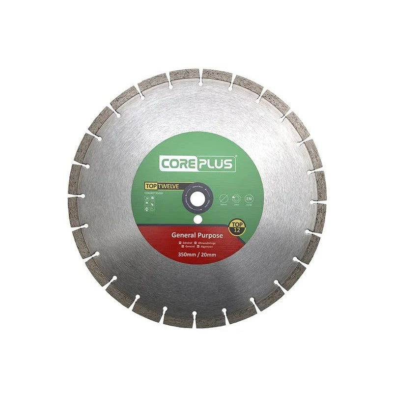 CorePlus Top Twelve General Purpose Cutting Blade 350 x 20mm - CORDBTT35020